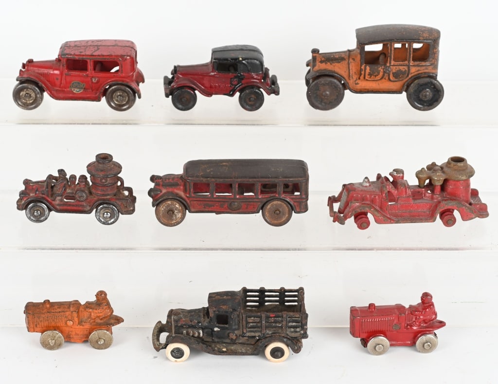 9- CAST IRON TOY VEHICLES, ARCADE & MORE (1 of 5)
