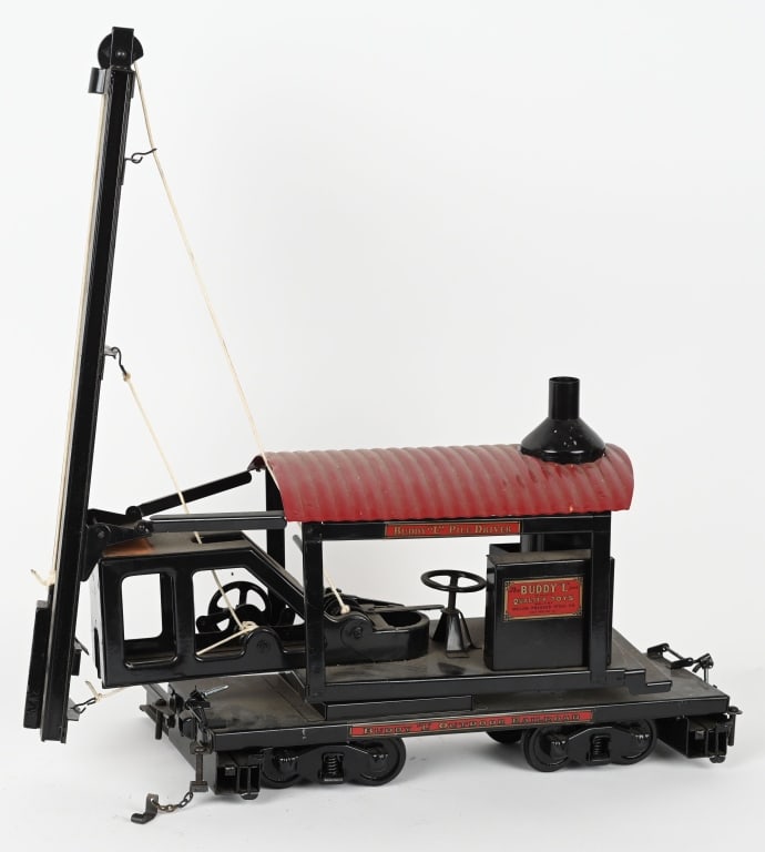 BUDDY L LOCOMOTIVE PILE DRIVER, T. REPRODUCTIONS (1 of 4)