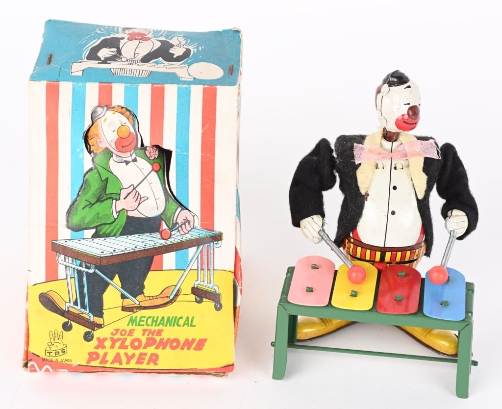 TPS WINDUP JOE THE XYLOPHONE PLAYER w/ BOX (1 of 7)