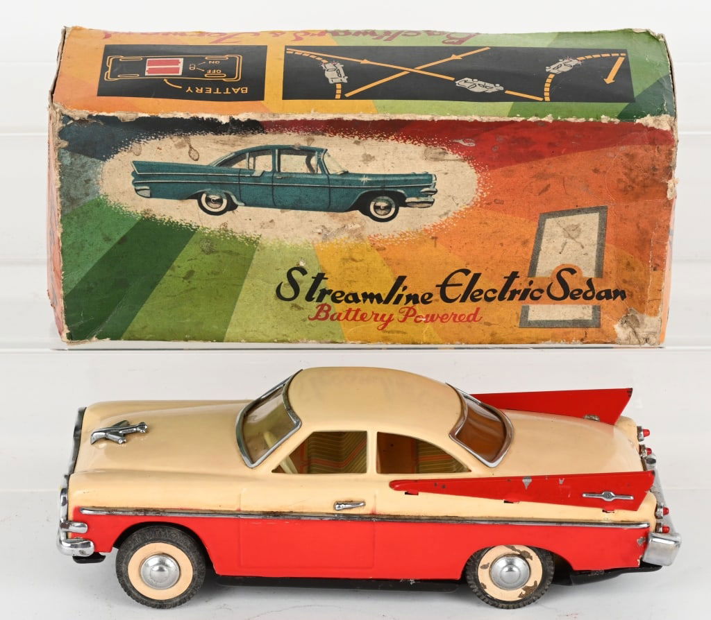 JAPAN BATTERY OP STREAMLINE ELECTRIC SEDAN w/BOX (1 of 8)