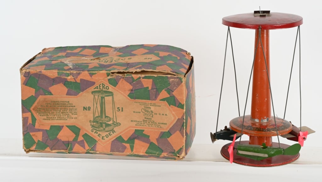BUFFALO TOYS TIN WINDUP AERO SPEEDER w/ BOX (1 of 4)