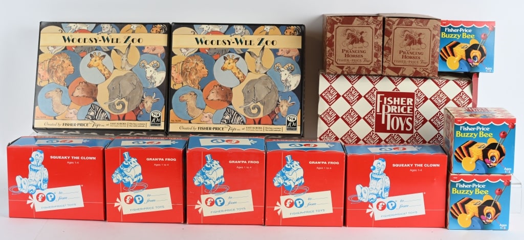 LARGE LOT FISHER PRICE RETRO TOYS w/ BOXES (1 of 5)