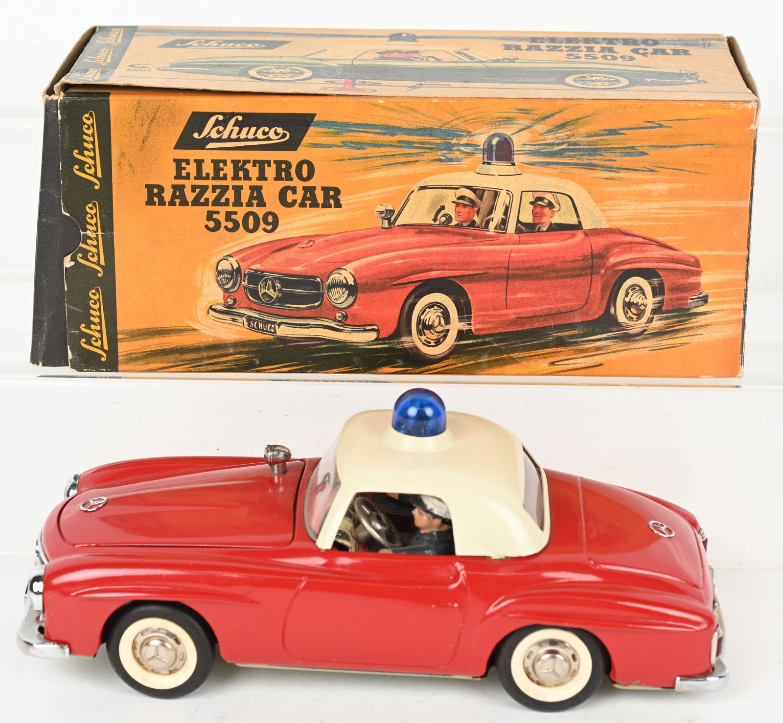 SCHUCO 5509 ELEKTRO RAZZIA CAR w/ BOX (1 of 9)
