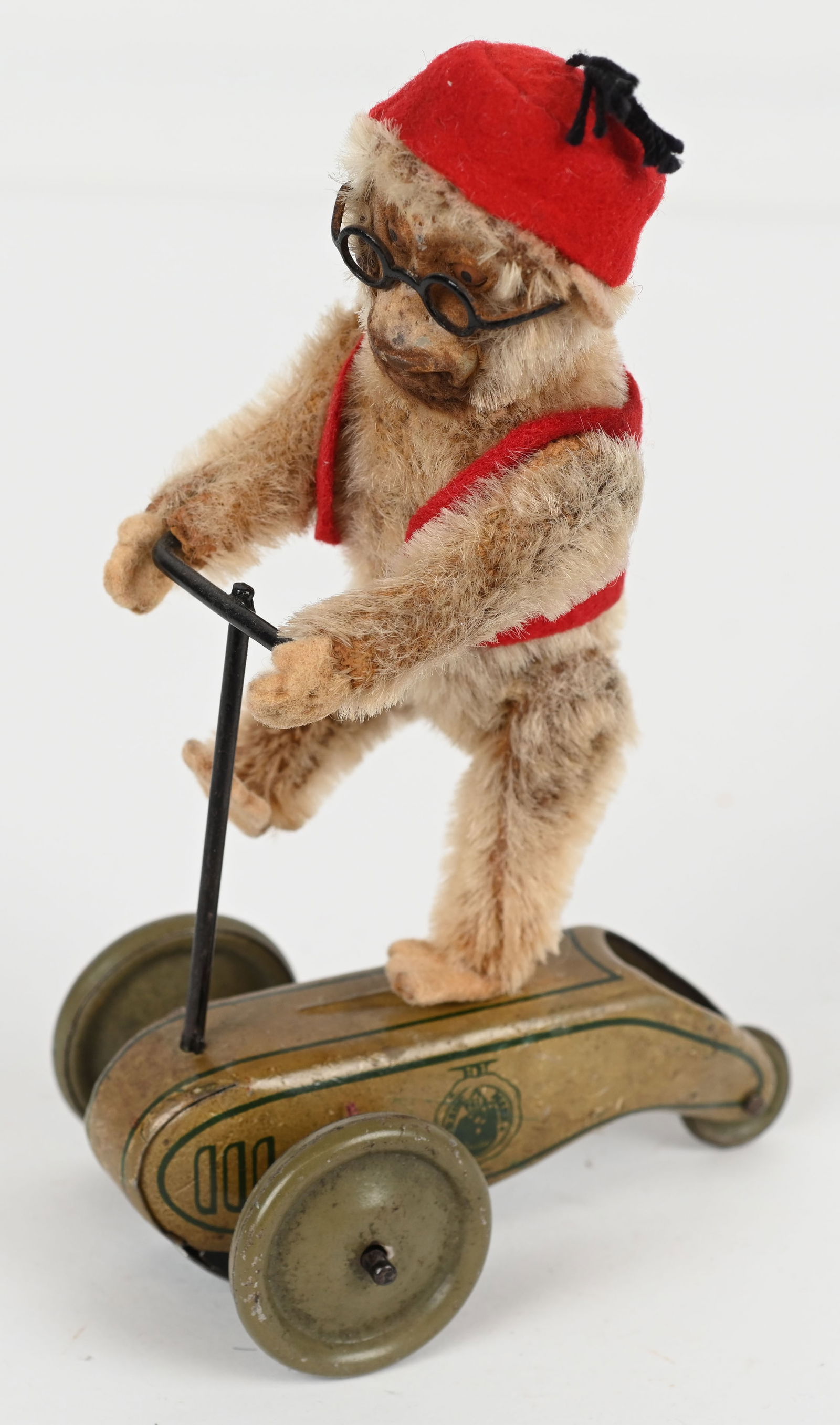 SCHUCO PREWAR MONKEY ON SCOOTER (1 of 4)