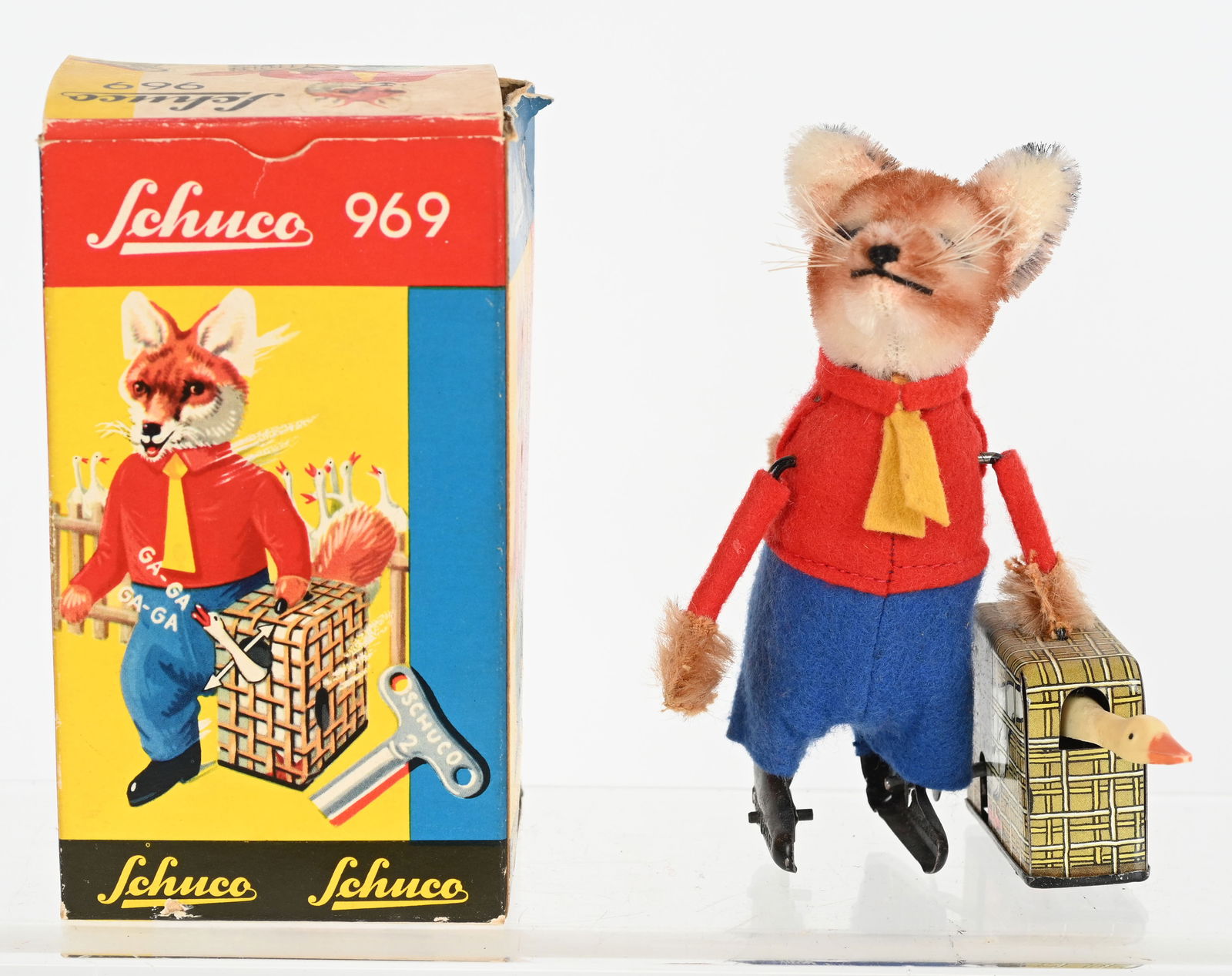 SCHUCO 969 WINDUP FOX & GOOSE w/ BOX (1 of 7)