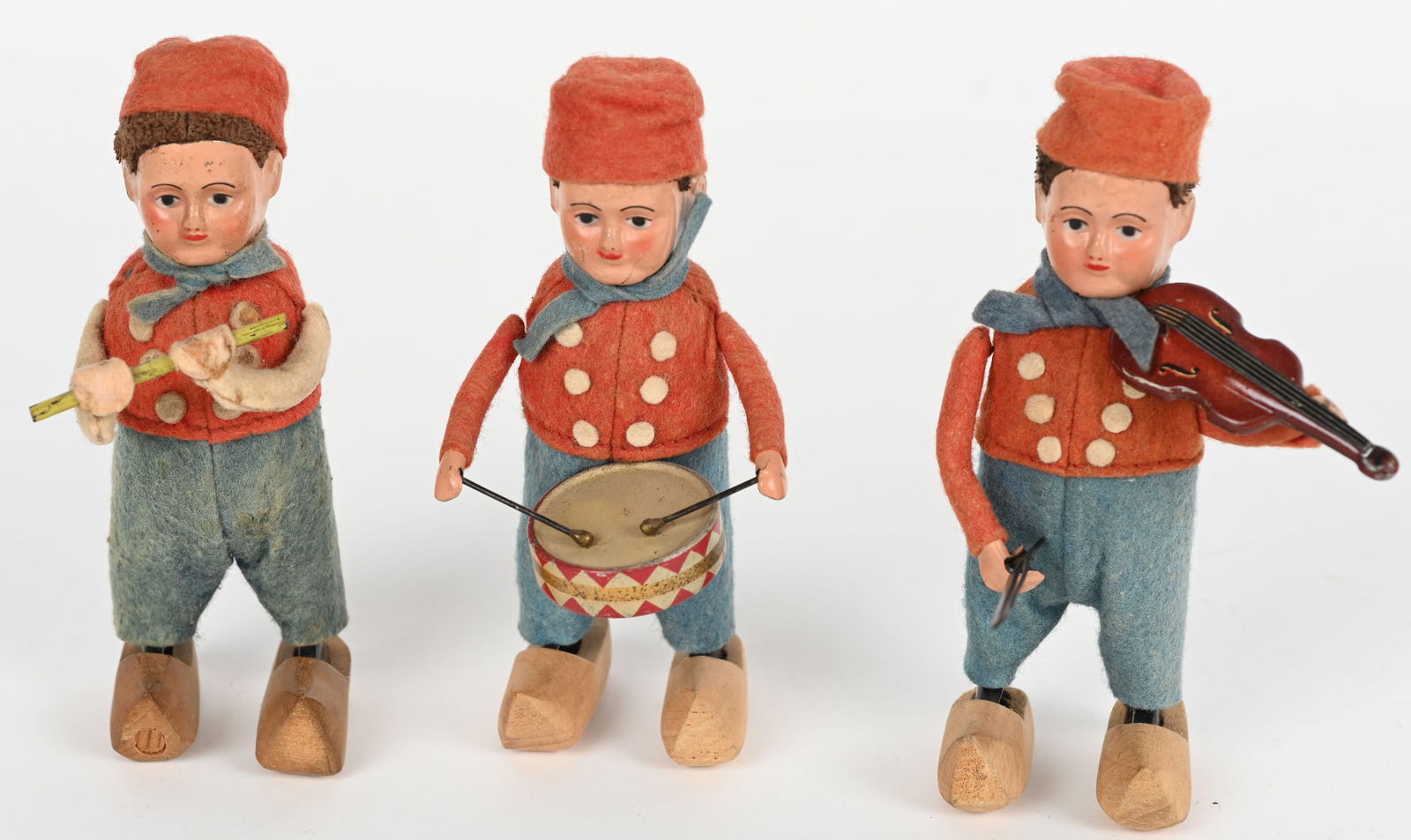 3- SCHUCO WINDUP DUTCH BOYS w/ INSTURMENTS (1 of 10)