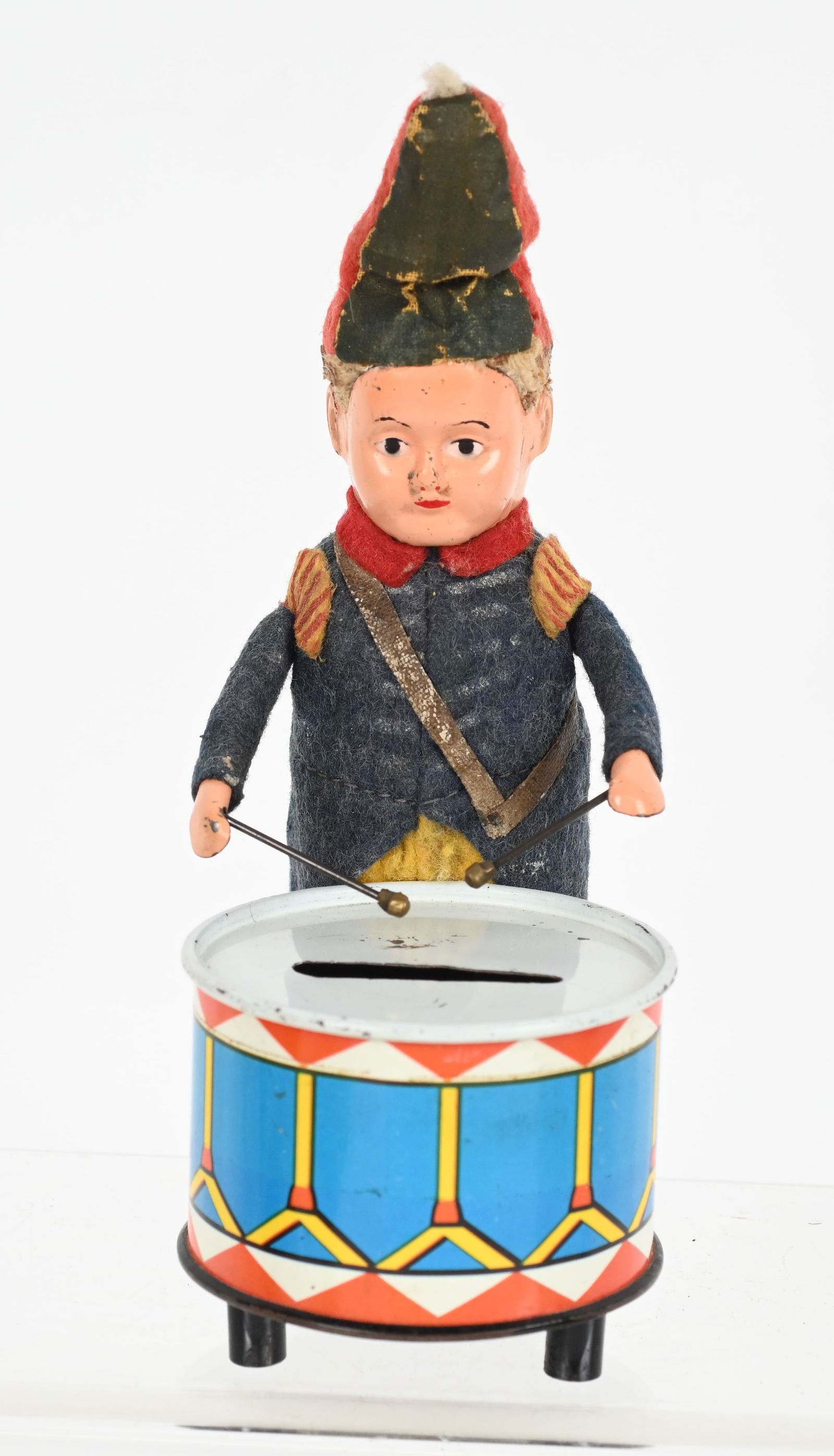 SCHUCO WINDUP HESSIAN DRUMMER BANK (1 of 4)