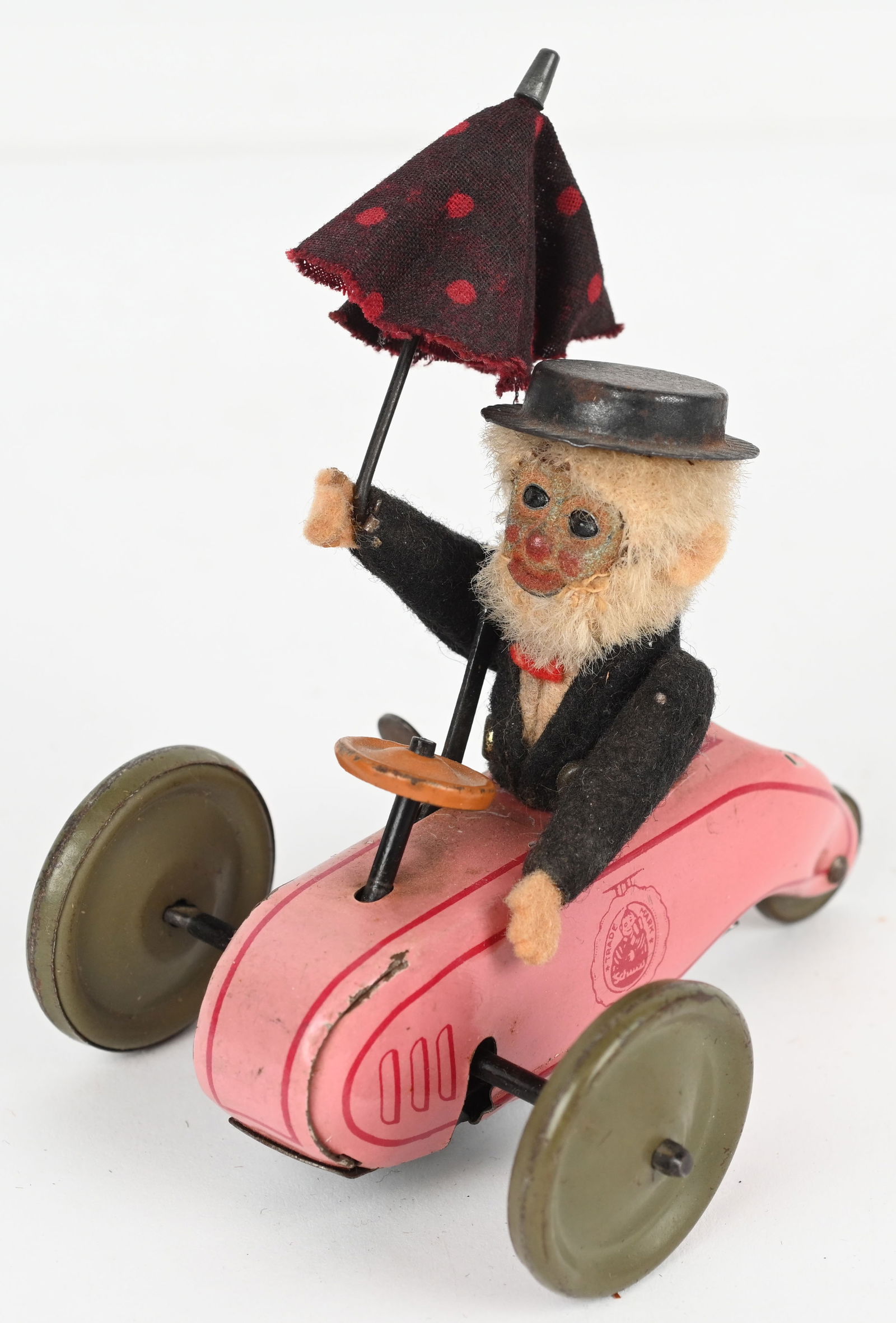 SCHUCO WINDUP GNOME SITTING ON SCOOTER (1 of 5)