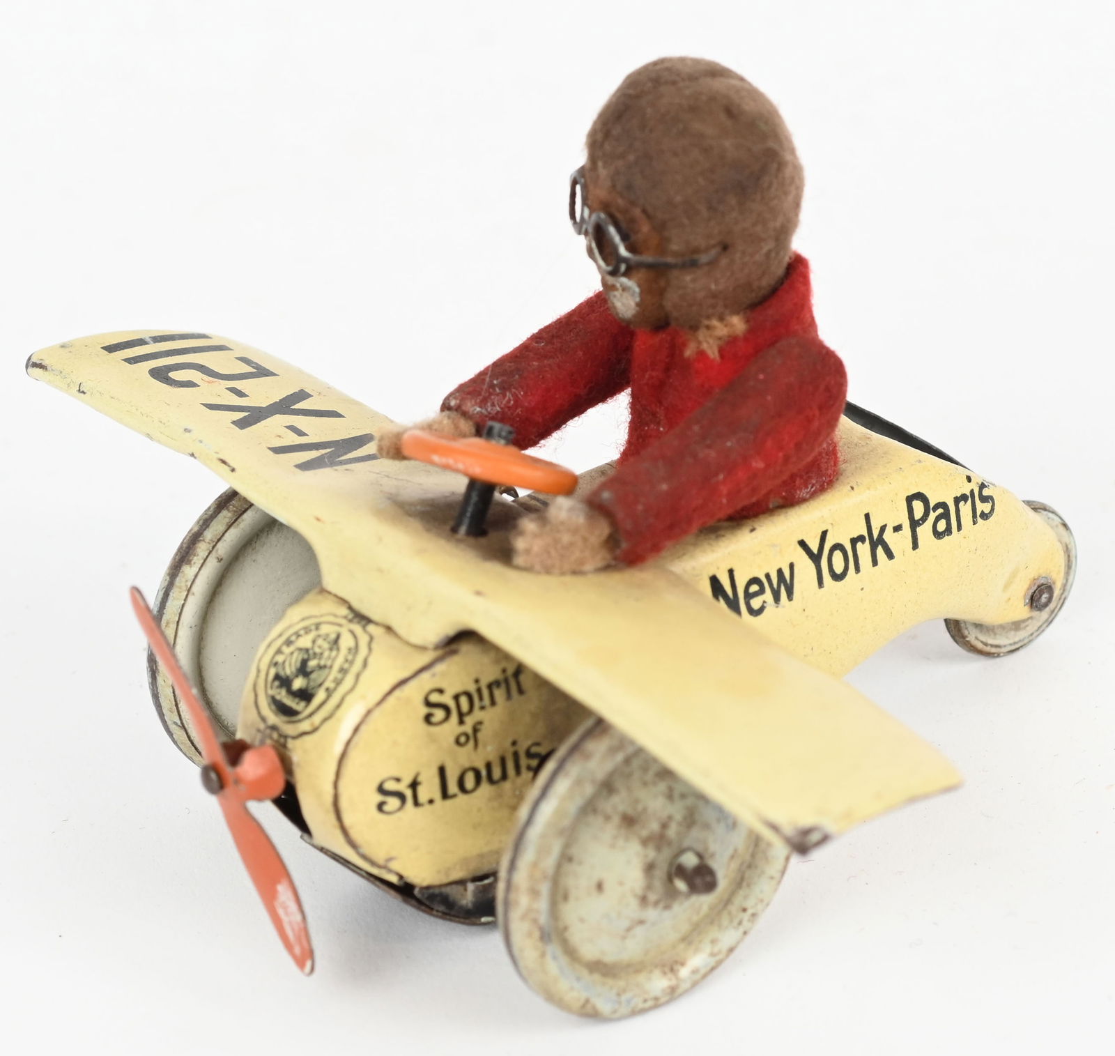 SCHUCO WINDUP SPIRIT OF ST LOUIS AIRPLANE (1 of 5)