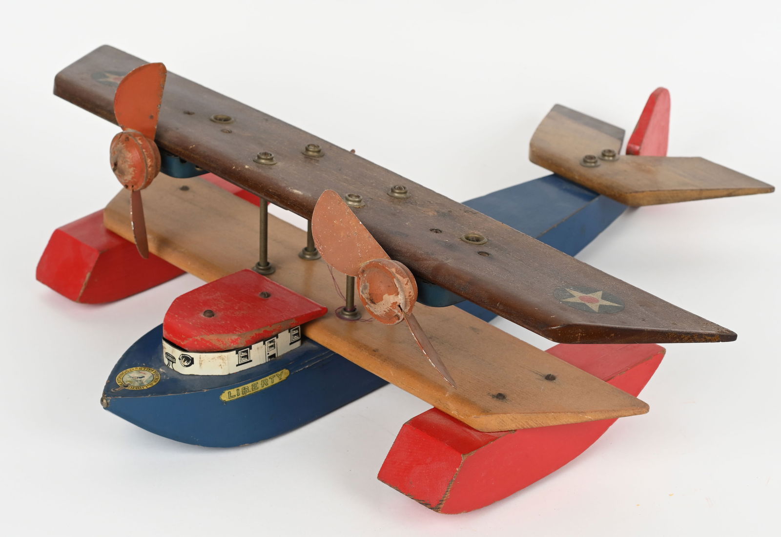 LIBERTY PLAYTHING WINDUP FLOAT PLANE (1 of 4)
