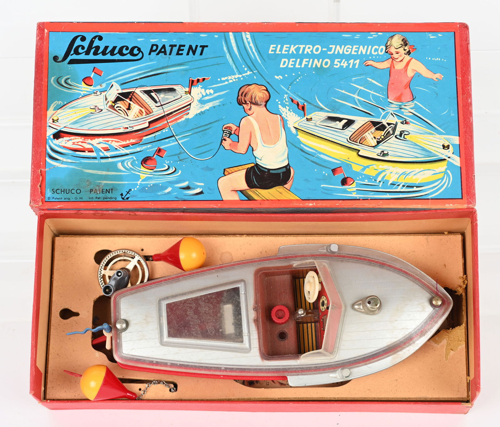 SCHUCO 5411 ELEKTRO-JNGENICO BOAT w/ BOX (1 of 6)