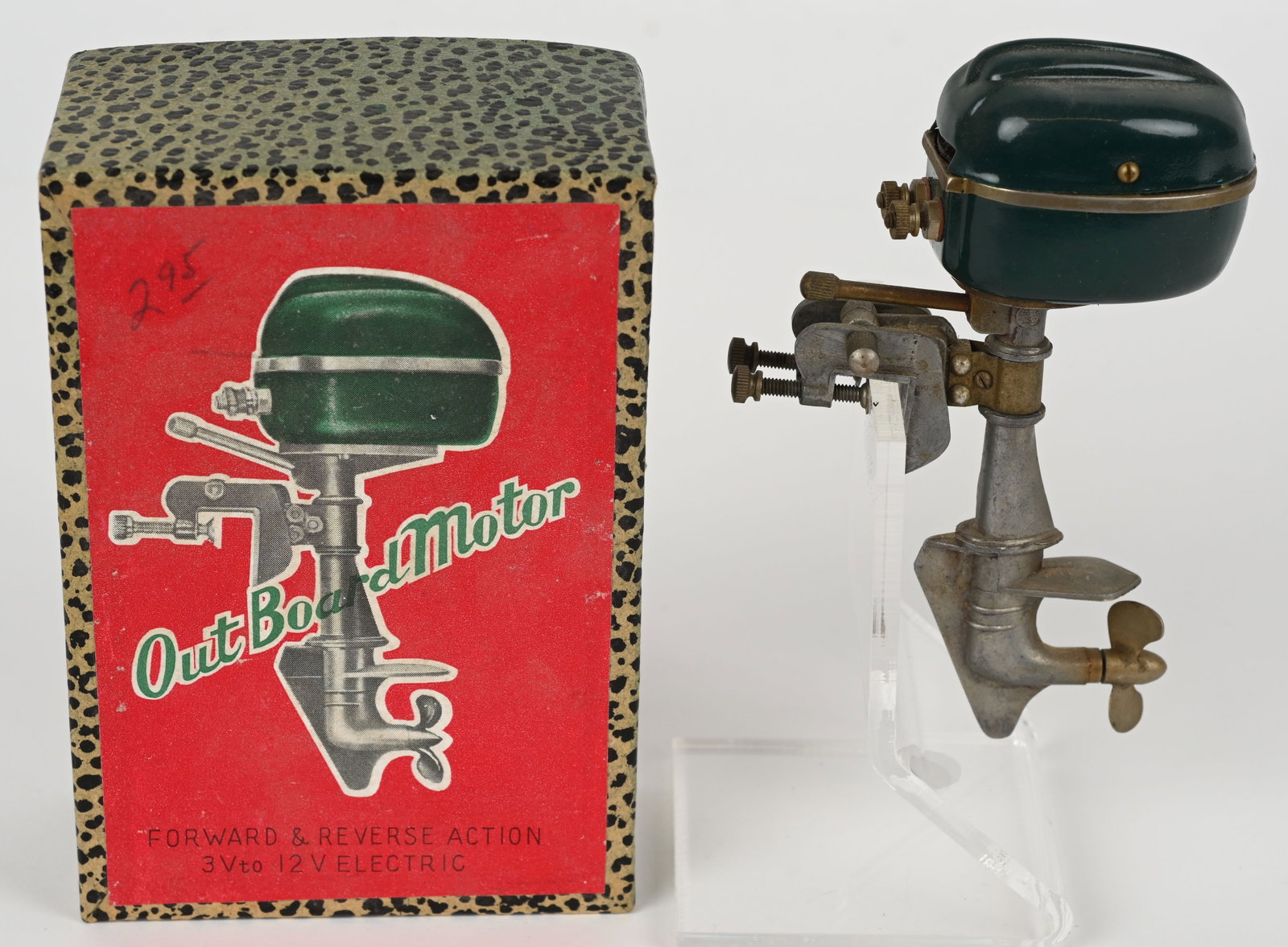 JAPAN BO OUTBOARD MOTOR w/ BOX: Looks never played with condition. Boxed. Excellent