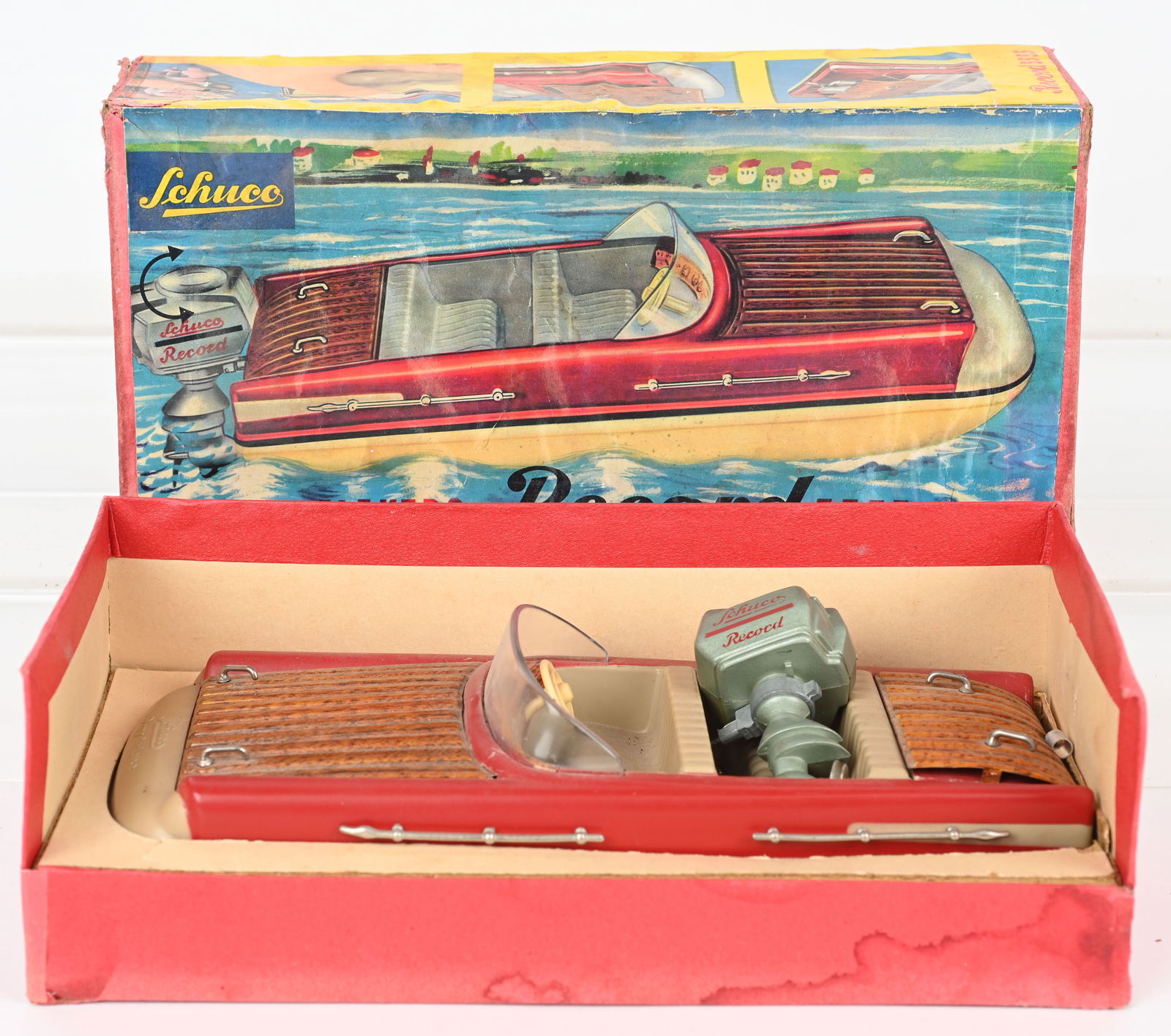 SCHUCO 5555 RECORD BOAT w/ BOX (1 of 6)
