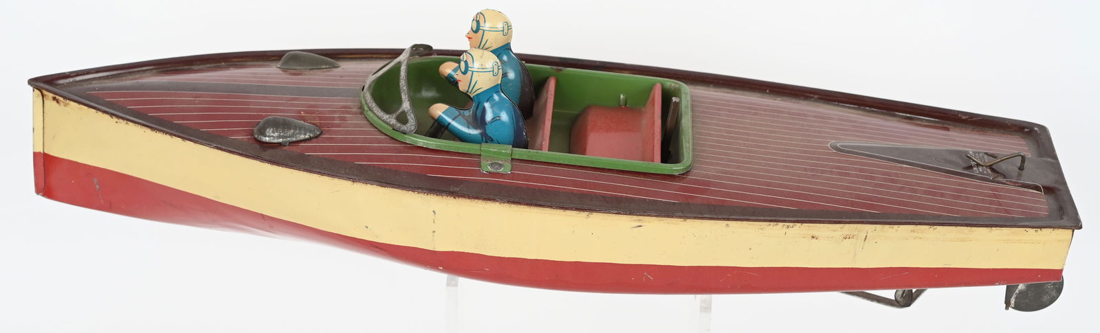 LINDSTROM TIN WINDUP SPEEDBOAT (1 of 4)