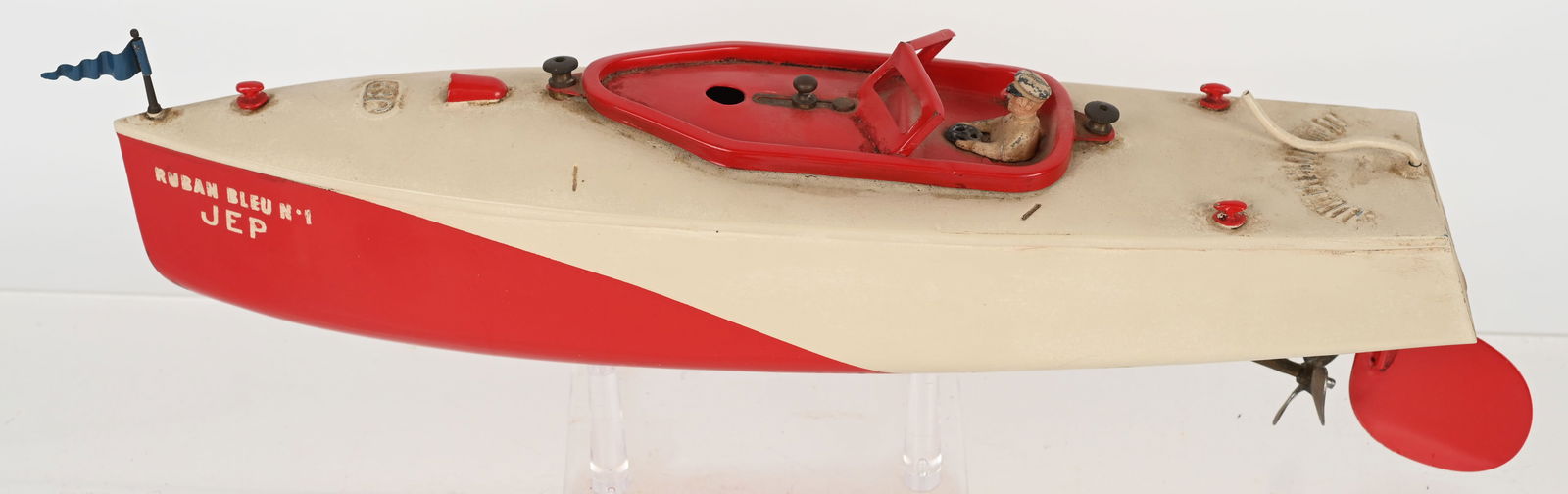 JEP TIN WINDUP RUBAN BLEU SPEEDBOAT (1 of 4)