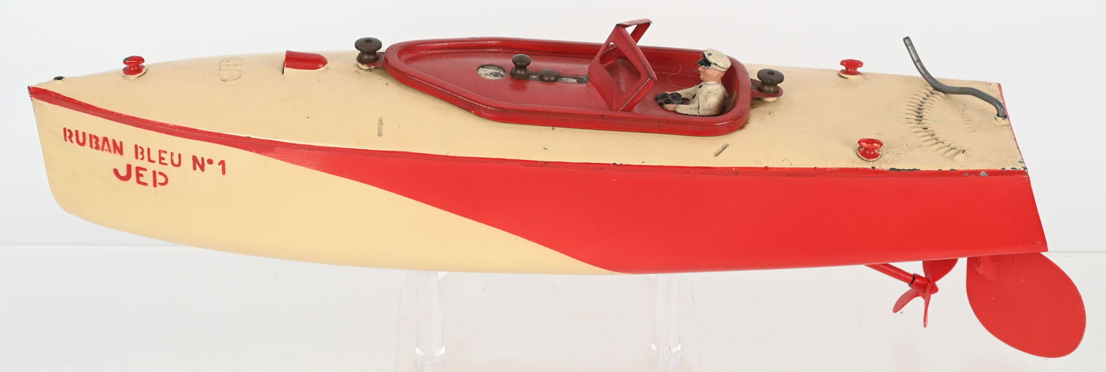 JEP TIN WINDUP RUBAN BLEU SPEEDBOAT (1 of 4)