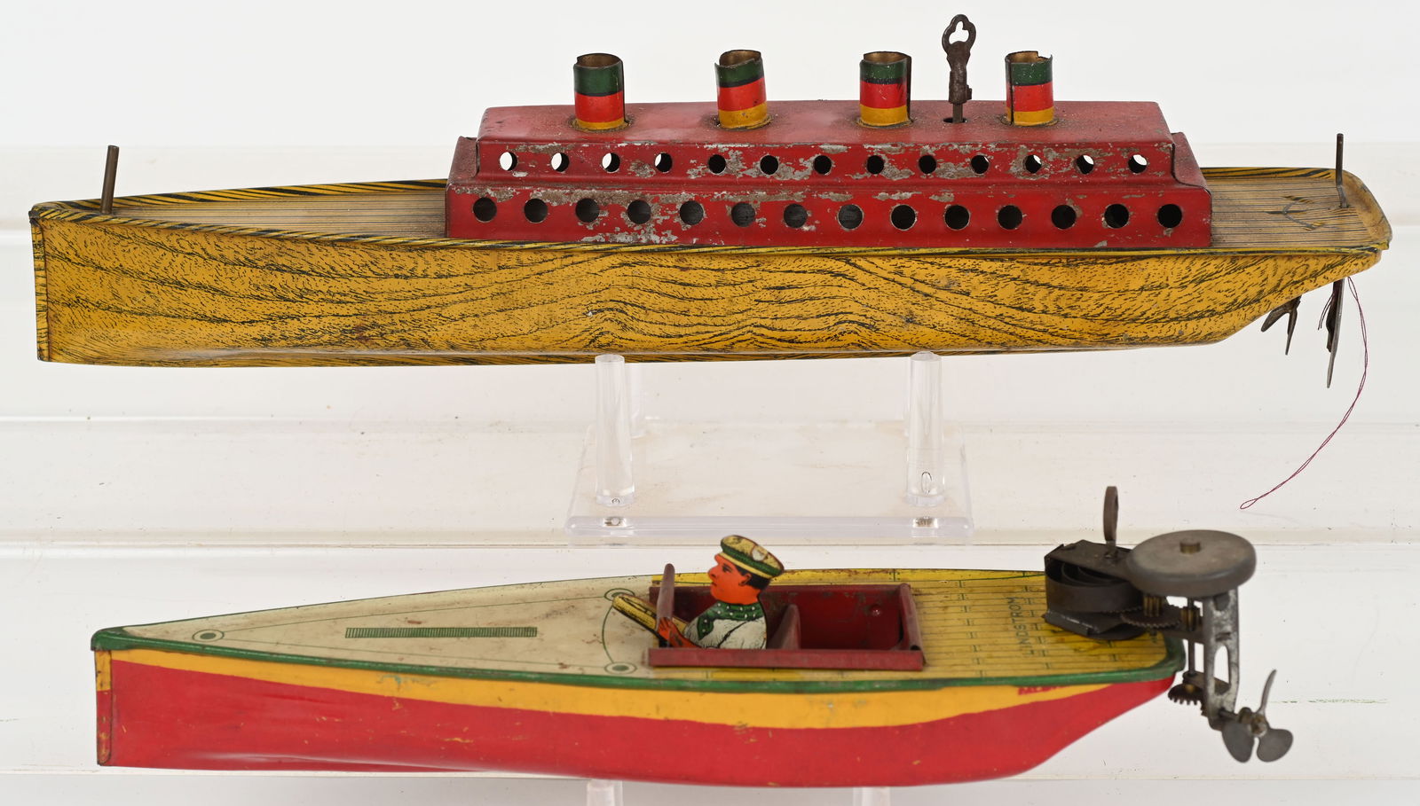 2- TIN WINDUP BOATS (1 of 6)