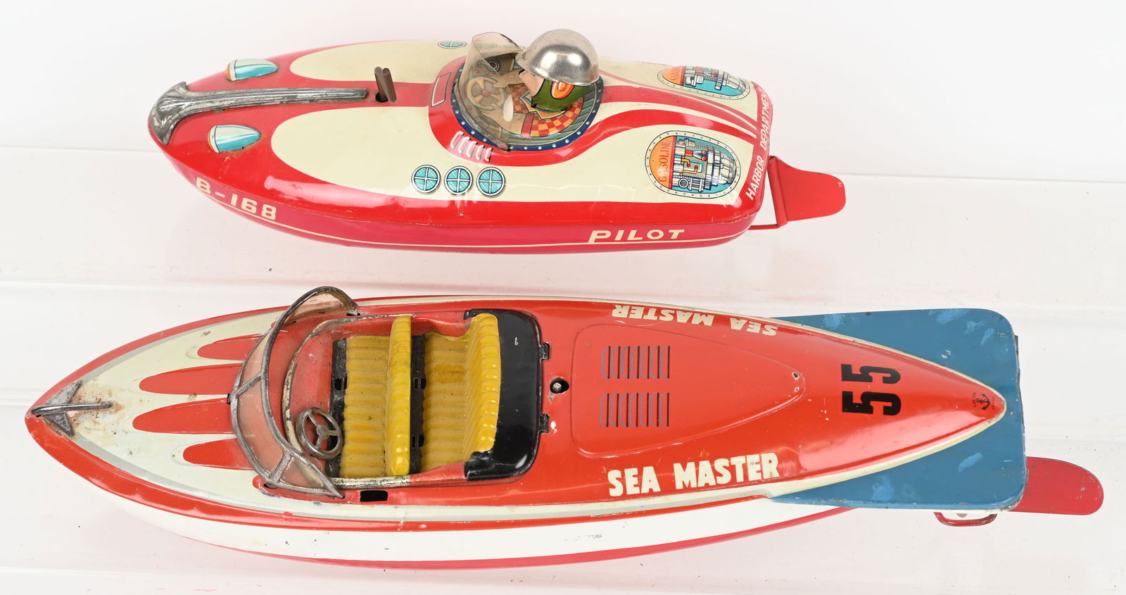 2- JAPAN TIN WINDUP SPEEDBOATS (1 of 5)