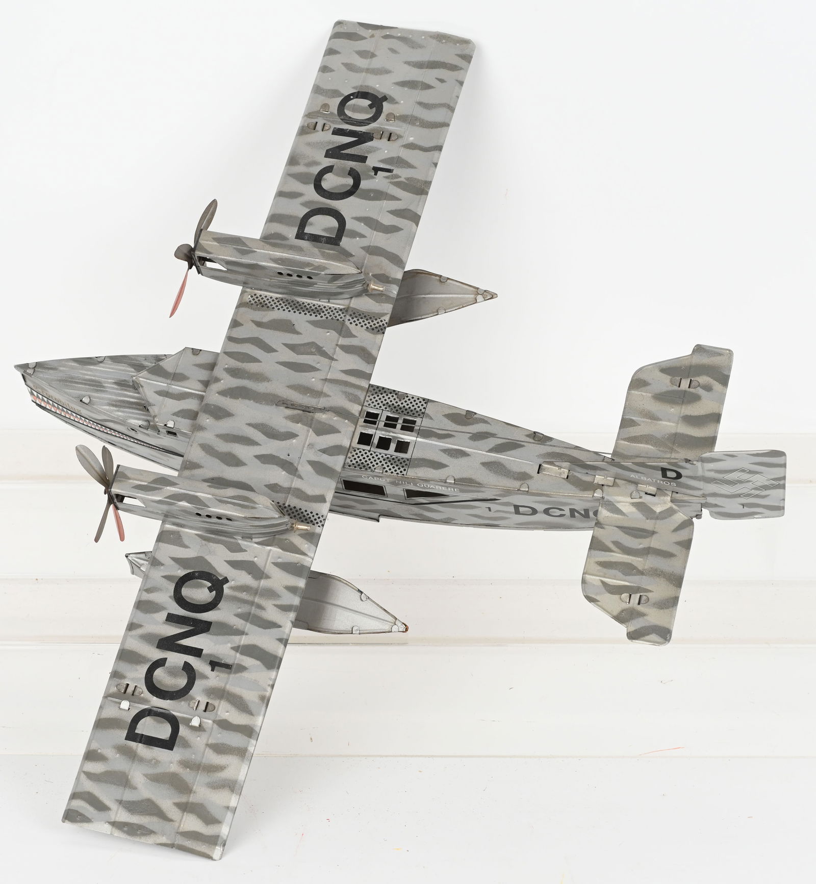 LARGE TIN FRICTION CROCODILIUS SEA PLANE (1 of 5)