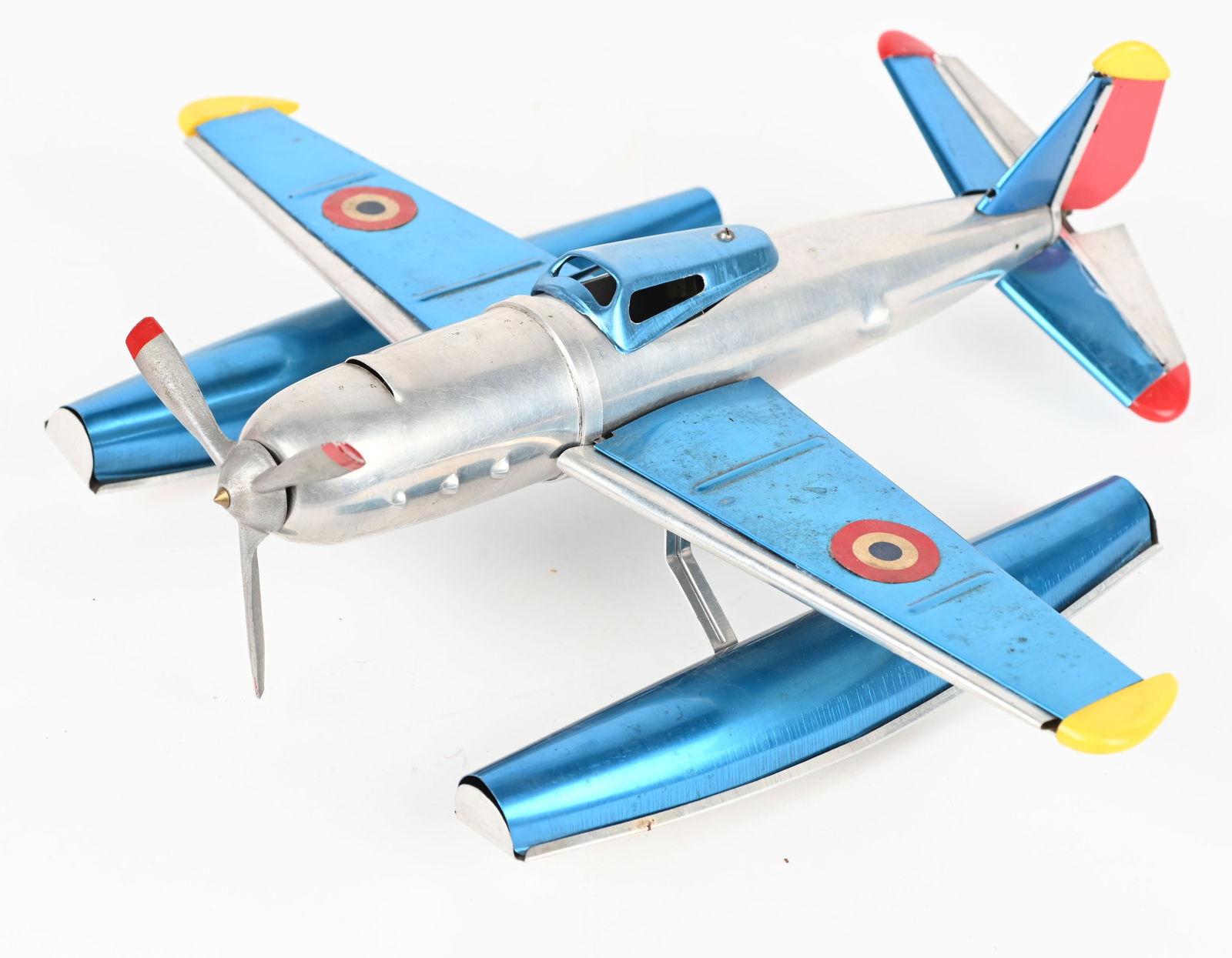 FRENCH ALUMINUM, WINDUP SEA PLANE (1 of 6)