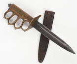 WW1 M1918 KNUCKLE KNIFE WITH SCABBARD OCL WWI