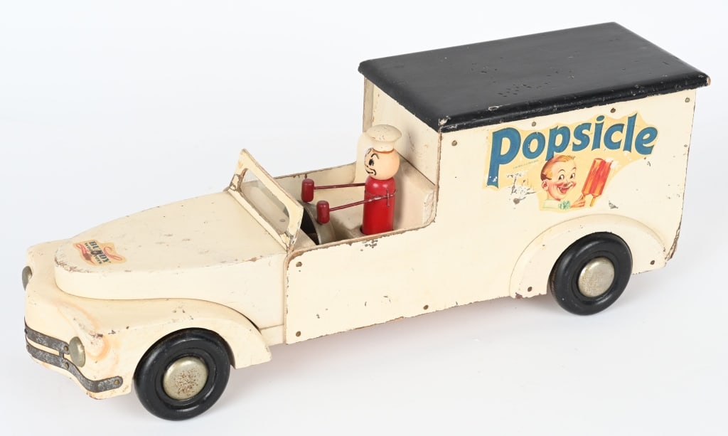 BUDDY L WOODEN POPSICLE TRUCK (1 of 6)