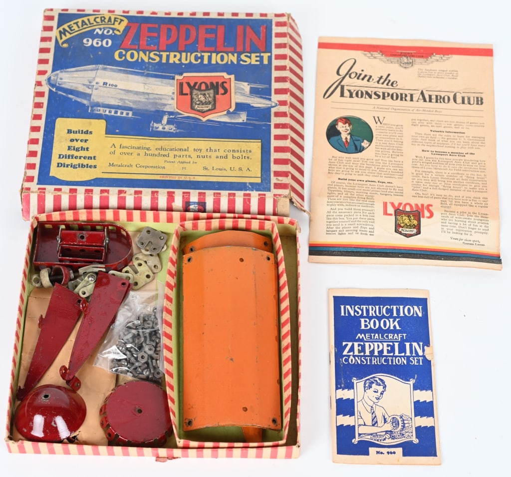 METALCRAFT No. 960 ZEPPELIN SET w/ BOX (1 of 3)