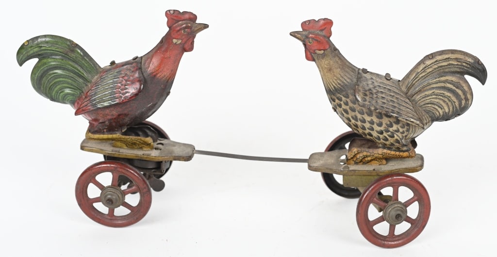 EINFALT WINDUP FIGHTING CHICKENS PLATFORM TOYS (1 of 2)