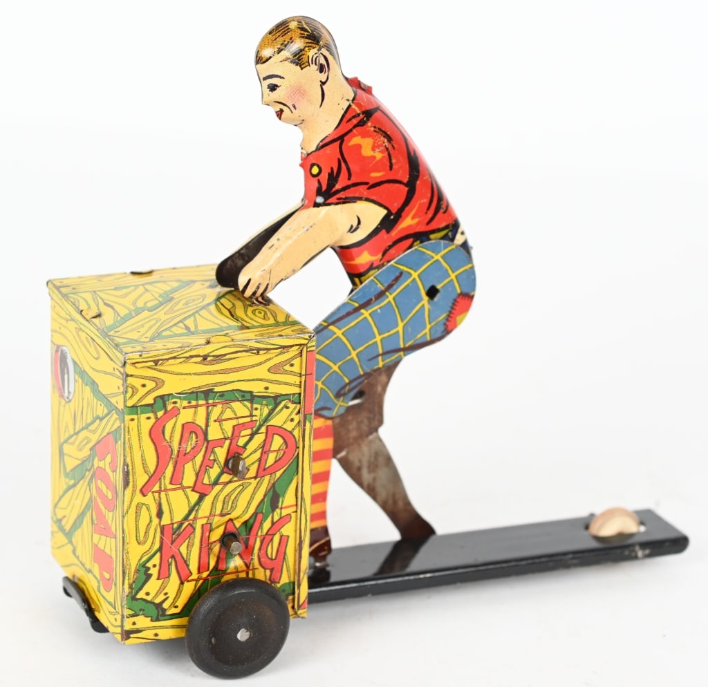WYANDOTTE TIN WINDUP SPEED KING SOAP BOX SCOTER (1 of 4)