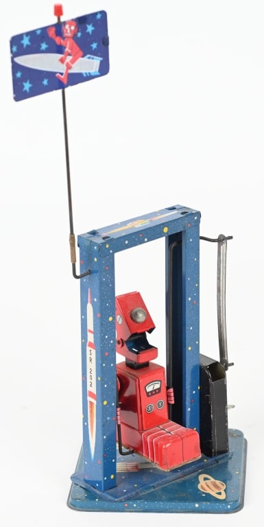 YONE TIN WINDUP SWINGING BABY ROBOT (1 of 7)