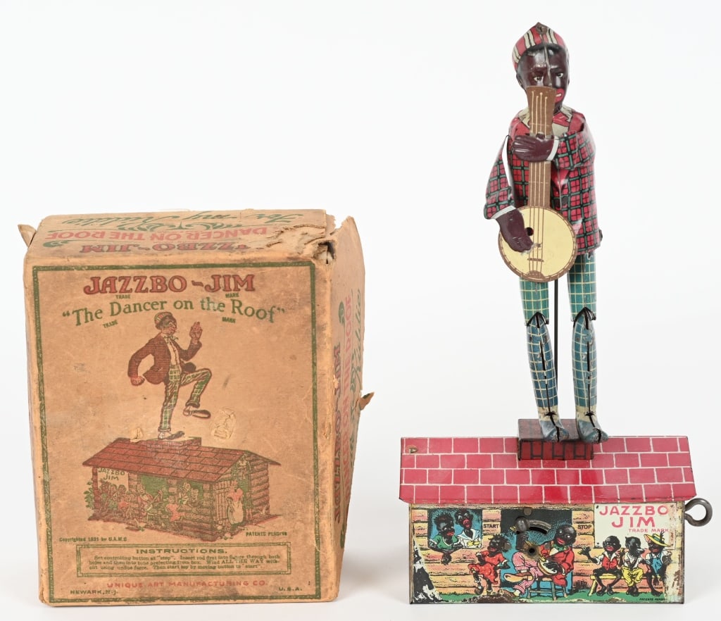 UNIQUE ART WINDUP JAZZBO JIM w/ BOX (1 of 8)