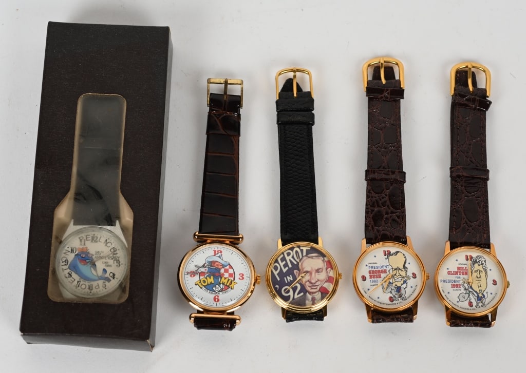 CHARLIE TUNA BILL CLINTON TOM MIX, & MORE WATCHS (1 of 3)