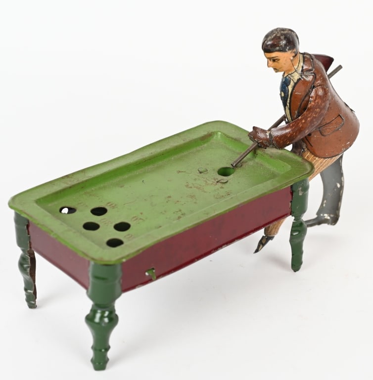 GERMAN TIN WINDUP BILLARDS PLAYER (1 of 4)