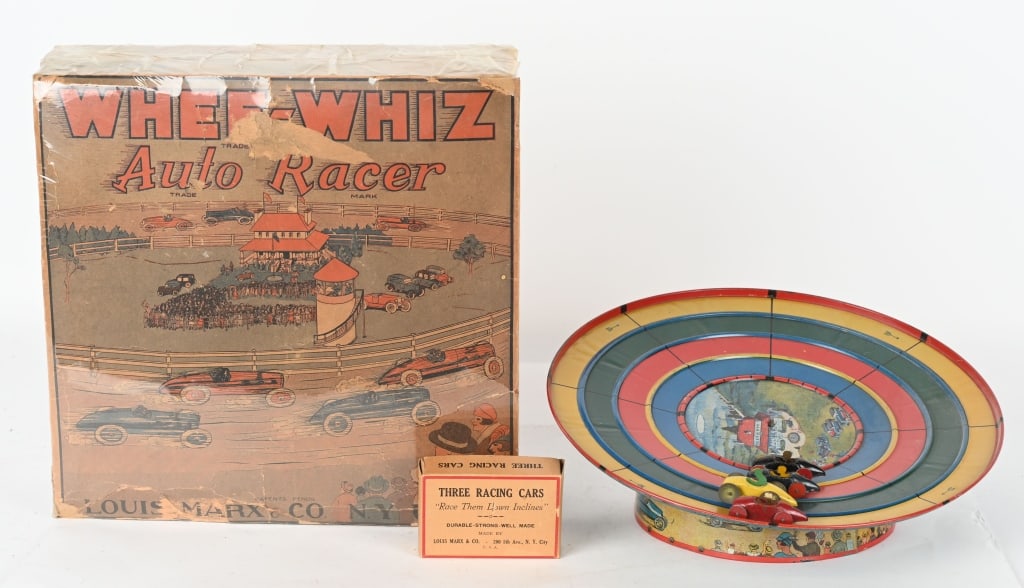 MARX WINDUP WHEE WHIZ AUTO RACERS w/ BOX (1 of 7)