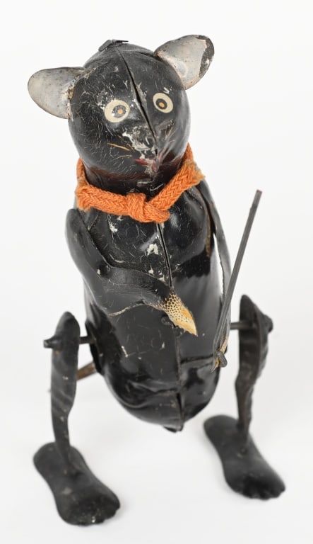 GERMAN TIN WINDUP BLACK CAT (1 of 4)