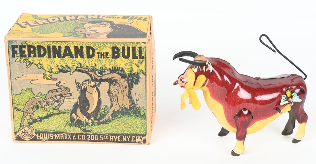 MARX WINDUP FERDINAND THE BULL w/ BOX (1 of 8)