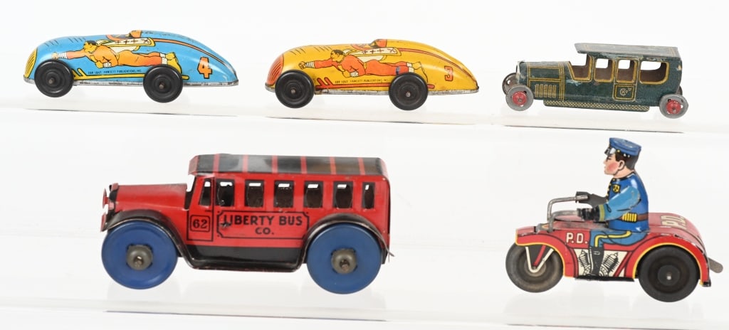 TIN TOY VEHICLE LOT, MARX & MORE (1 of 8)