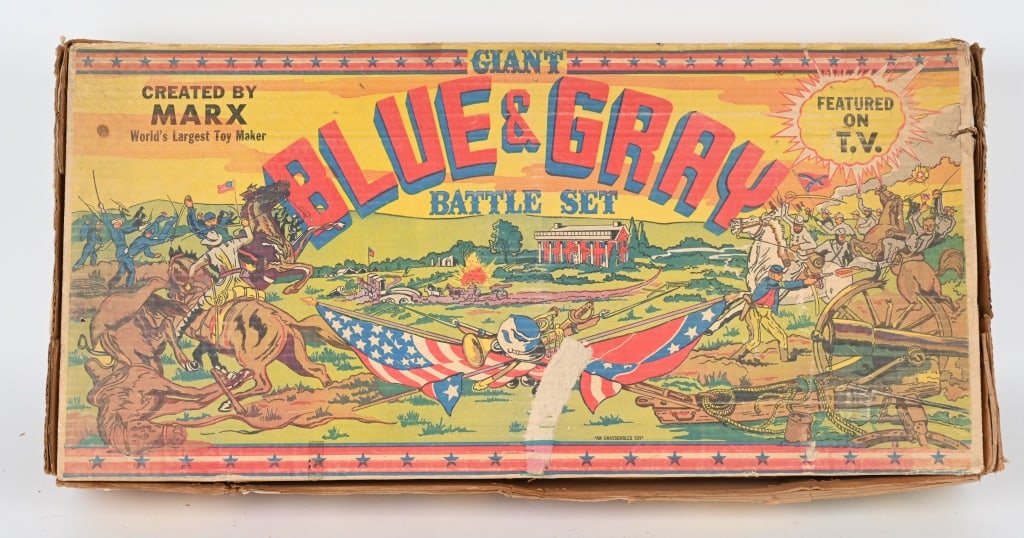 MARX GIANT BLUE & GRAY BATTLE PLAYSET (1 of 16)
