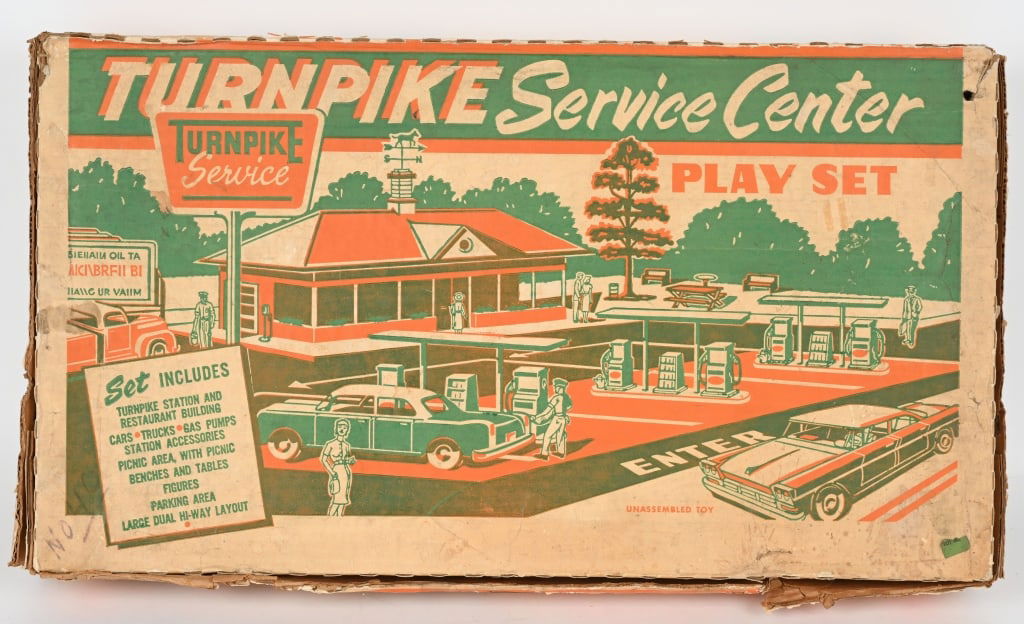 MARX #3460 TURNPIKE SERVICE CENTER PLAYSET (1 of 6)