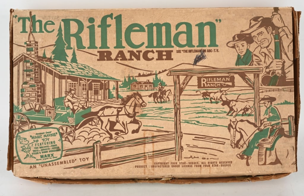 MARX #3998 THE RIFLEMAN RANCH PLAYSET (1 of 10)