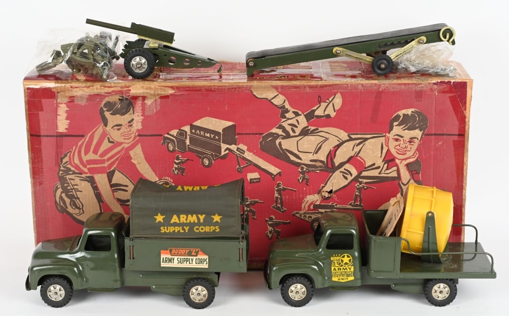 BUDDY L #5560 ARMY COMBINATION w/ BOX (1 of 7)