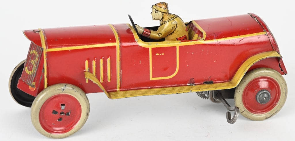 DISTLER TIN WINDUP #33 RACE CAR (1 of 6)