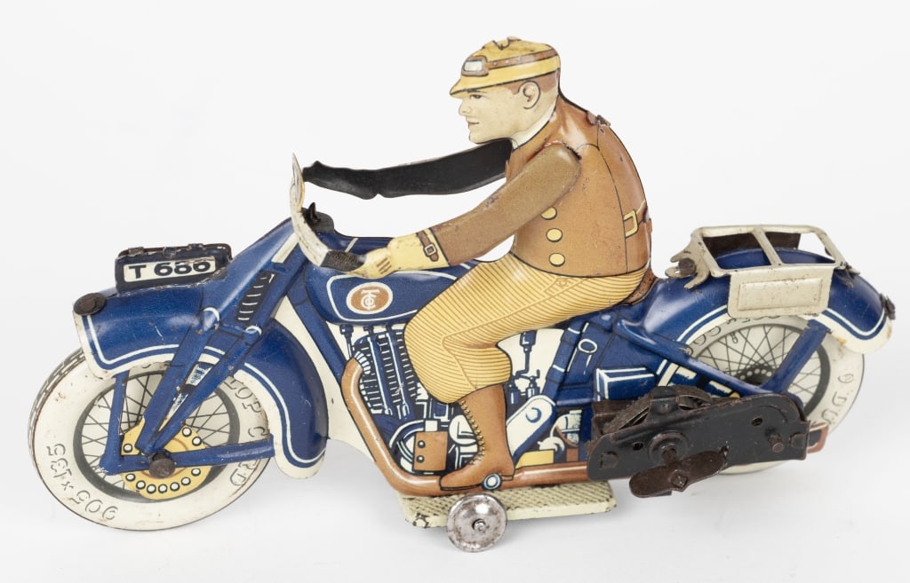 TIPP TIN WINDUP CIVILIAN MOTORCYCLE (1 of 4)