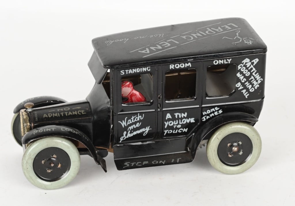 STRAUSS TIN WINDUP LEAPIN LENA JALOPY (1 of 6)