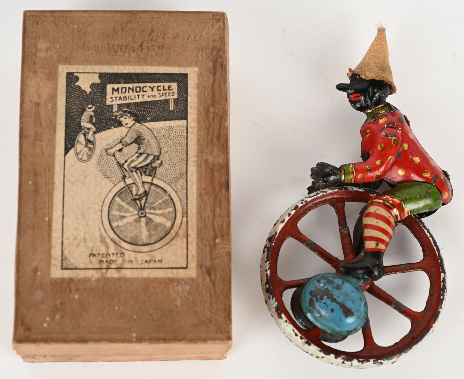 PRE-WAR JAPAN MONOCYCLE w/ BOX (1 of 5)