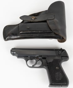 WW2 GERMAN POLICE MARKED JP SUAER 38H WITH RIG