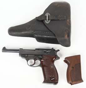 WW2 GERMAN WALTHER ac 43 CODE P.38 WITH RIG