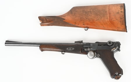 SCARCE DWM LUGER CARBINE WITH SHOULDER STOCK