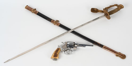 NAVAL PRESENTATION SMITH & WESSON .44 WITH SWORD