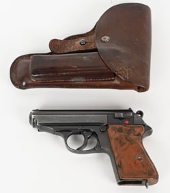 WALTHER MODEL PPK SEMI AUTO PISTOL WITH HOLSTER